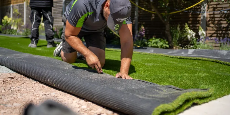 Laying Artificial Grass Step 6