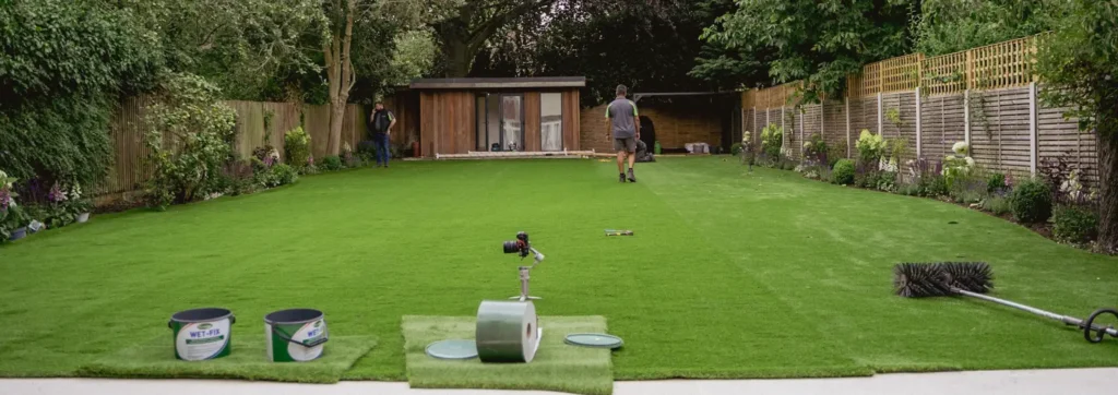 Artificial turf installation