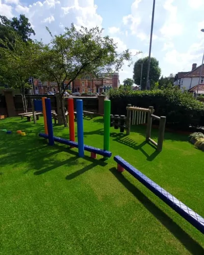 artificial grass on ground