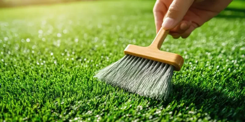 cleaning artificial grass