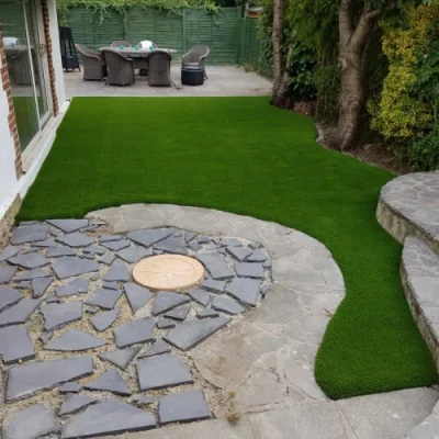 elite grass installation at house garden