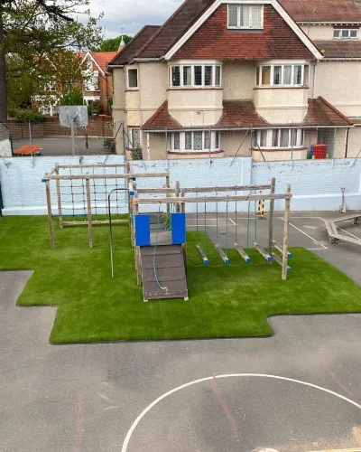 grass installed in school_