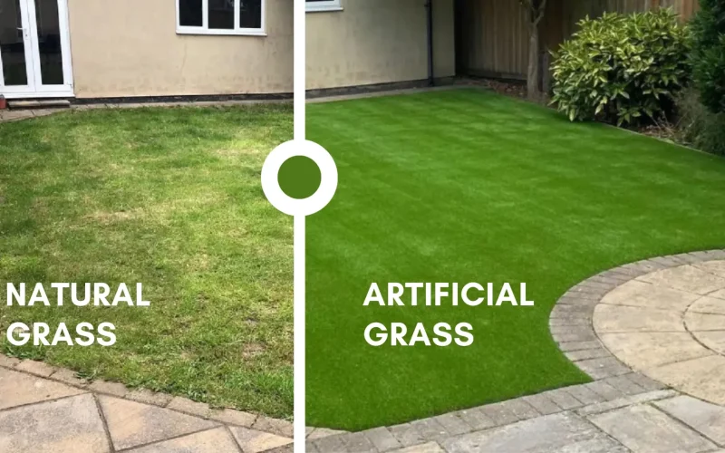 natural vs artificial grass