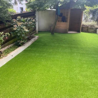 superior prime grass installed in the house garden